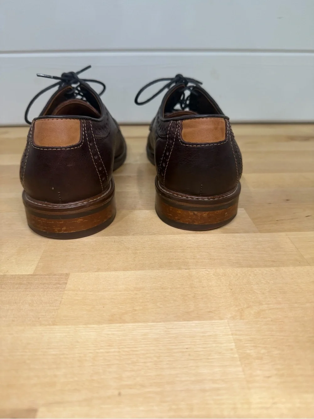 Johnston & Murphy polished dark